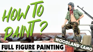 HOW TO PAINT: Full figure painting, woodland camo, 1/35