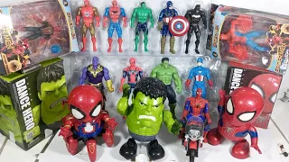 Unboxing 21 Set Hulk smash, Captain Amerika, Spider-Man, Thanos, Batman, Ironman Avengers smash