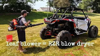 Quickly Cleaning the RZR XP Turbo with a Foam Cannon and Pressure Washer - No More Mud!