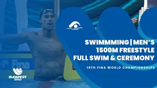 Swimming | Men's | 1500m Freestyle | Full Swim & Ceremony | 19th FINA World Championship | Budapest