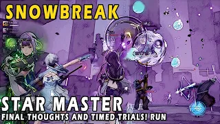 Star Master | Final Thoughts & Timed Trials! run | Snowbreak: Containment Zone