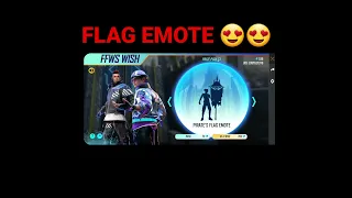 FREE FIRE FLAG EMOTE 🥰 || FREE FIRE NEW EVENT 😋 // FREE FIRE FFWS WISH EVENT 💗