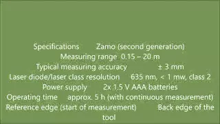 Second generation laser measure Bosch Zamo