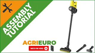 KARCHER VC 4 Cordless Electric Broom - Assembly Tutorial Video