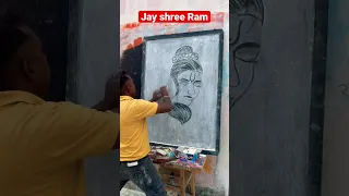 Shree Ram ji Hanuman ji 🤗 drawing #shorts #ashortaday #hanuman #ram