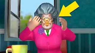 ПРАНК С ПАУКОМ Прохождение игры Scary Teacher 3D уровень найти паука