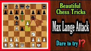 How to win the game with Max Lange Attack || Chess tricks you need to know