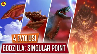 Godzilla All Evolution in GODZILLA: SINGULAR POINT