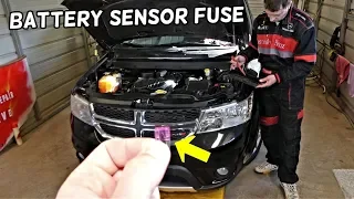 DODGE JOURNEY BATTERY SENSOR FUSE LOCATION REPLACEMENT  FIAT FREEMONT