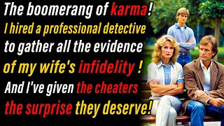 The boomerang of karma! I hired a professional detective to gather all the evidence of my wife's