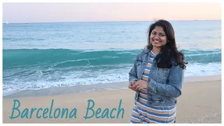 Spain | Day 1 | Evening Sunset at Barcelona Beach | Malayalam Vlog | Biras World