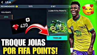 EA HUMILDE!?🤩🍀 COMO TROCAR JOIAS POR FIFA POINTS NO FIFA MOBILE? AINDA TEM COMO? EVENTO TEMPORARIO!