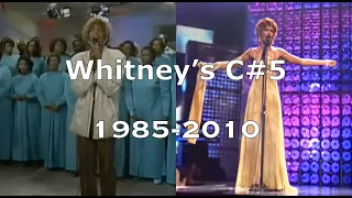 Whitney Houston C#5 belting evolution (1985-2010)