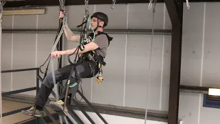 Aid Climbing using fixed anchors, Level 1