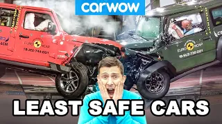 The LEAST SAFE new cars to CRASH in!