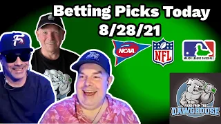 Live Sports Betting Picks 8/28/21 - NFL, College Football and MLB Picks -  Betting Advice