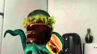 Annoying Orange Death-Monster Burger-Hamburger