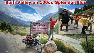 FIRST VILLAGE OF INDIA - CHITKUL | Spiti Valley on 100cc Bike Splendor Plus | Kinnaur Road Conditons