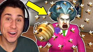 I Put 500 BEES IN HER HOUSE! | Scary Teacher 3D