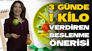 3 GÜNDE 1 KİLO VERDİREN BESLENME ÖNERİSİ - Dr. Ayça Kaya Cevaplıyor - YENİ SEZON