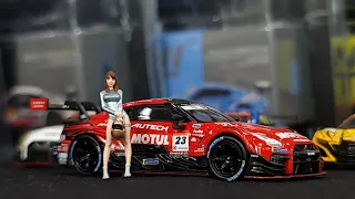 FirstLook Mini GT 595 Nissan GT-R Nismo GT500 #23 NISMO 2021 & The rest of SUPER GT Collab!