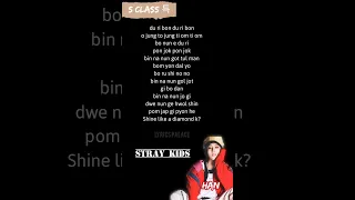 Stray Kids "S Class 특" Han's rap with easy lyrics #shorts