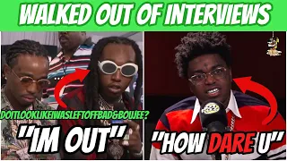 RAPPERS WALKING OUT OF INTERVIEWS! (Lil Uzi Vert, Takeoff, Kodak Black & MORE!)