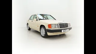 A First-Class Mercedes-Benz 190E (W201) Auto with 29 Service Stamps - SOLD!