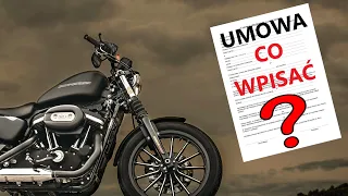 Kupujesz motocykl? Musisz to wpisać na umowie! Unikniesz problemów!