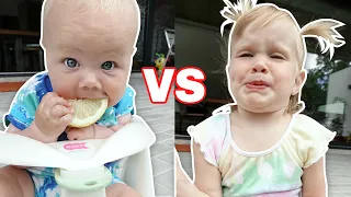 BABY vs LEMON!!! Who has the CUTEST reaction? | Family Fizz