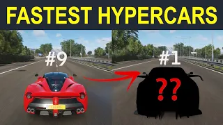 Forza Horizon 4: Top 10 FASTEST Hypercars in Forza Horizon 4 (Stock) l Top Speed Challenge