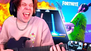 Rubius JUEGA al GUITAR HERO de FORTNITE con GUITARRA (FORNITE FESTIVAL)