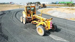 Greatest Activities Motor Grader Trimming Gravel Building New Roads | Grader Driving Skills Action