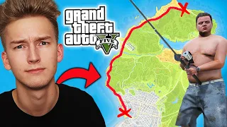 GTA V - PRZEZ CAŁĄ MAPE jako NPC CHALLENGE! 🏃