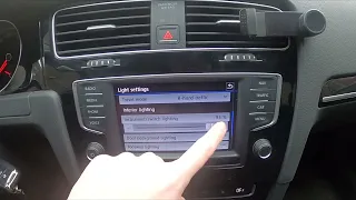 How to Find and Manage Lights Settings in Volkswagen Golf VII ( 2012 - 2020 )