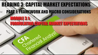 2022 CFA Level III Schweser Notes. MODULE 3.1: FORMULATING CAPITAL MARKET EXPECTATIONS