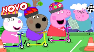 Peppa Pig Português Brasil | A corrida de scooters | NOVO Contos da Peppa Pig