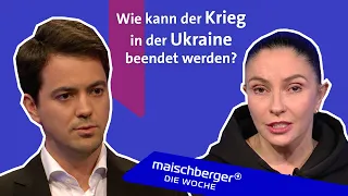 Doschd-Chefin Natascha Sindeewa und Selenskyj-Berater Alexander Rodnyansky | maischberger. die woche