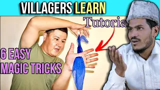 Villagers Stunned! Learning 6 'Impossible' Magic Tricks - Their Epic Reactions! Tribal People Try