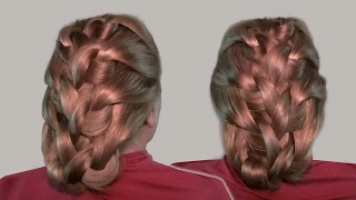 Схема Плетения Волос Узлами видео урок онлайн  (Hair braiding knots video tutorial)