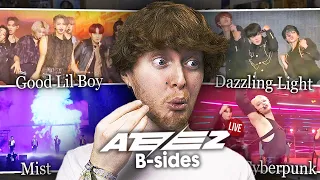 ATEEZ B-SIDES! (Cyberpunk, Dazzling Light, Mist, Good Lil Boy | Live Performance Reaction)