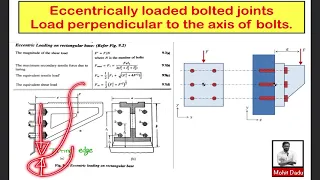 Eccentrically Loaded Bolted Joints Design Problem 2&3