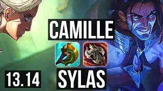 CAMILLE vs SYLAS (TOP) | Rank 5 Camille | EUW Grandmaster | 13.14