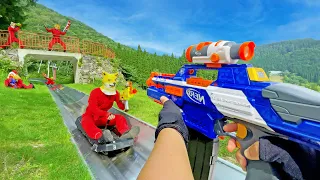 Nerf War | Amusement Park Battle 17 (Nerf First Person Shooter)