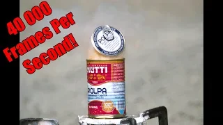 Exploding Canned Food with Fire | Filmed in Super Slow Motion!