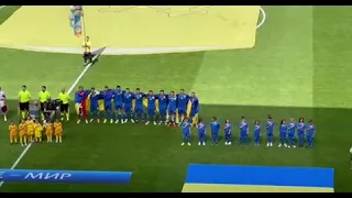 💙💛 7-year-old Amelia Anisovych sang the anthem of Ukraine before the match started Ukraine – Armenia