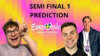 EUROVISION 2024 I SEMI FINAL 1 PREDICTION I FEATURING @ChrisCalling @Lukereacts_20