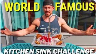 WORLD FAMOUS KRISCH'S KITCHEN SINK CHALLENGE | NEW YORK | NEW RECORD | MAN VS FOOD | ft @JoelHansen