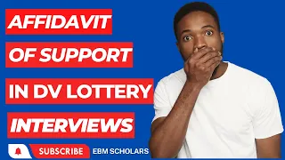 Affidavit of Support in DV Lottery Program