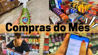 COMPRAS DO MÊS Completa no ATACADISTA EM MAIO |Dica de app para lista de compras| #comprasdemercado